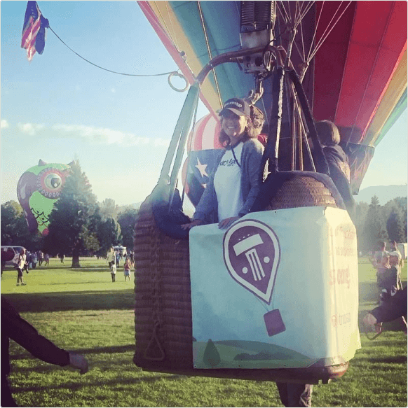 Truckstop hot air balloon